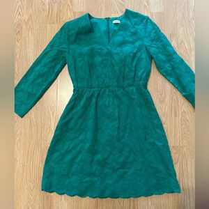 Green J Crew dress